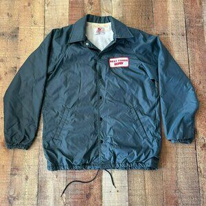 Vintage Whang Peanut Butter Best Foods Skippy Lightweight Jacket in Blue -M
